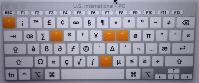 mac keyboard symbols meaning f5 f6